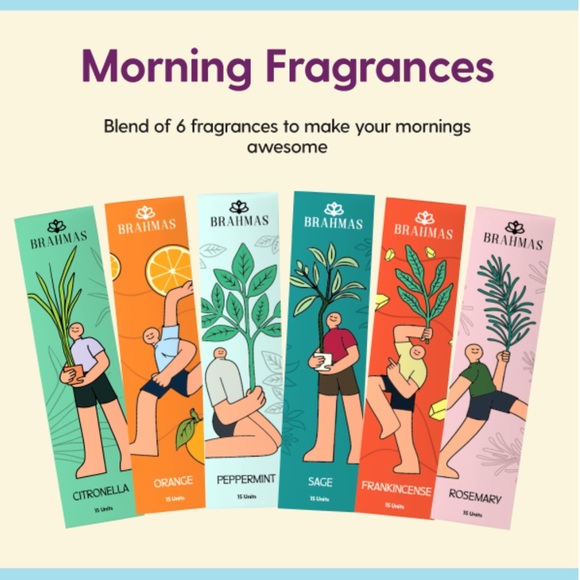 Pixie* Brahmas MORNING 6 Pack (90 sticks) Incense Sticks - Picture 3 of 9